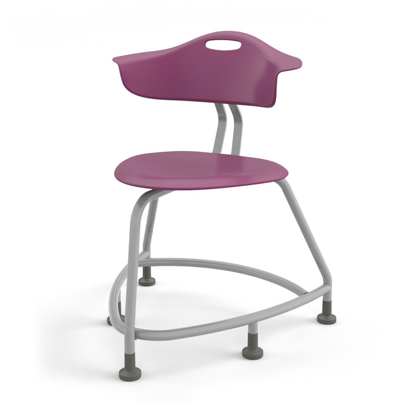Chaise 360 avec dossier, glissières, Mauve