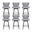 Ensemble de tabouret de bar et de comptoir pivotant Modern Leathaire-90644570-90644569