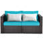 Chaise de patio avec coussins Ariyeh-740628320
