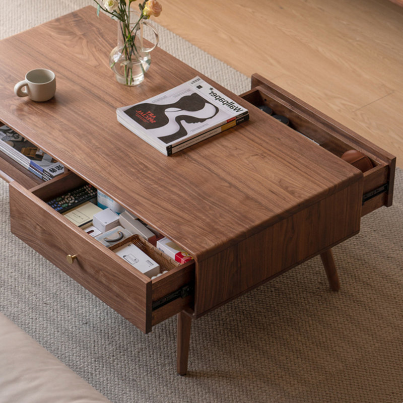 Meuble télé et table basse en noyer noir