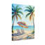 Plantes et fleurs, plage, palmiers, parasol, chaises, soleil, océan, ciel, sable-336852560