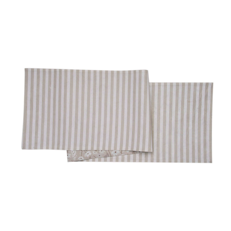 Natural Botanical Reversible Table Runner