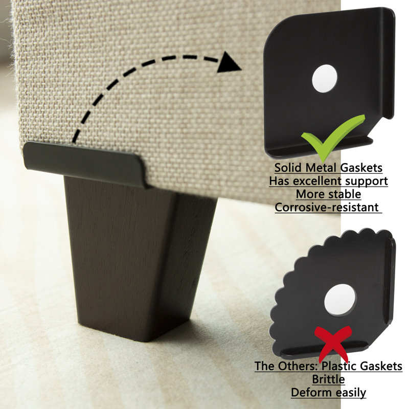 Banc de rangement rembourré avec pieds en bois massif Jenaya, Beige