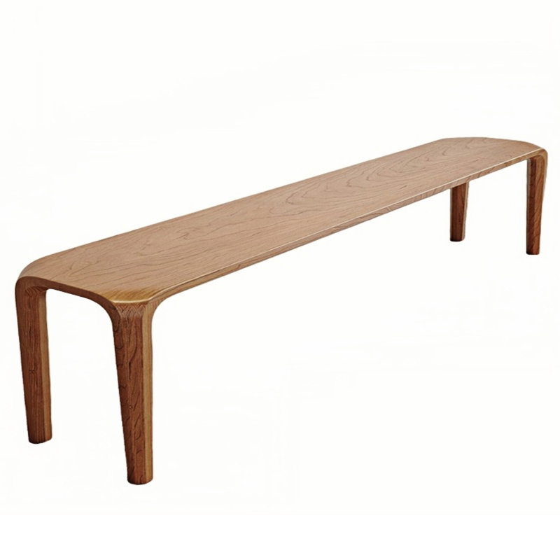 Banc en bois massif Niyaz, H 17,71 po x l 78,74 po x P 12,59 po