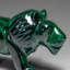 Genuine Polished Malachite Lion Carving (272 Grams)