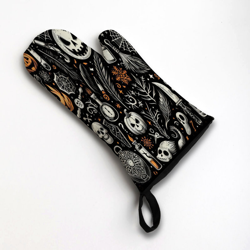 Ghost Silhouettes Oven Mitt Cotton Twill