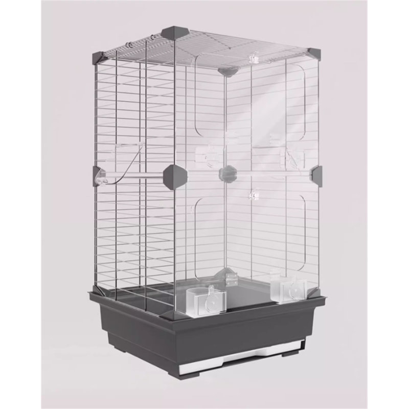 Cage à oiseau Garnsey, H 24,8 po x l 14,56 po x P 11 po