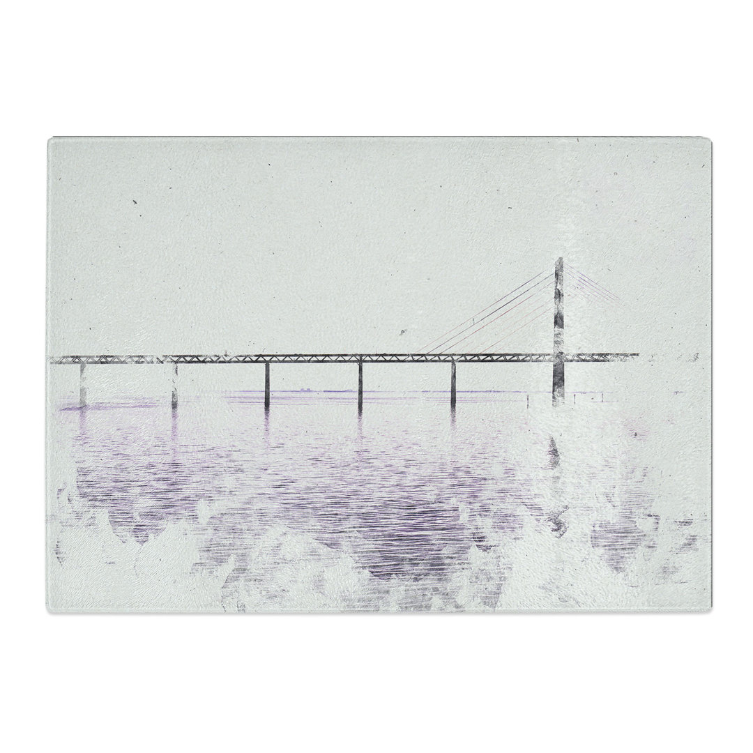 Tempered Glass Oresund Bridge Chopping Board