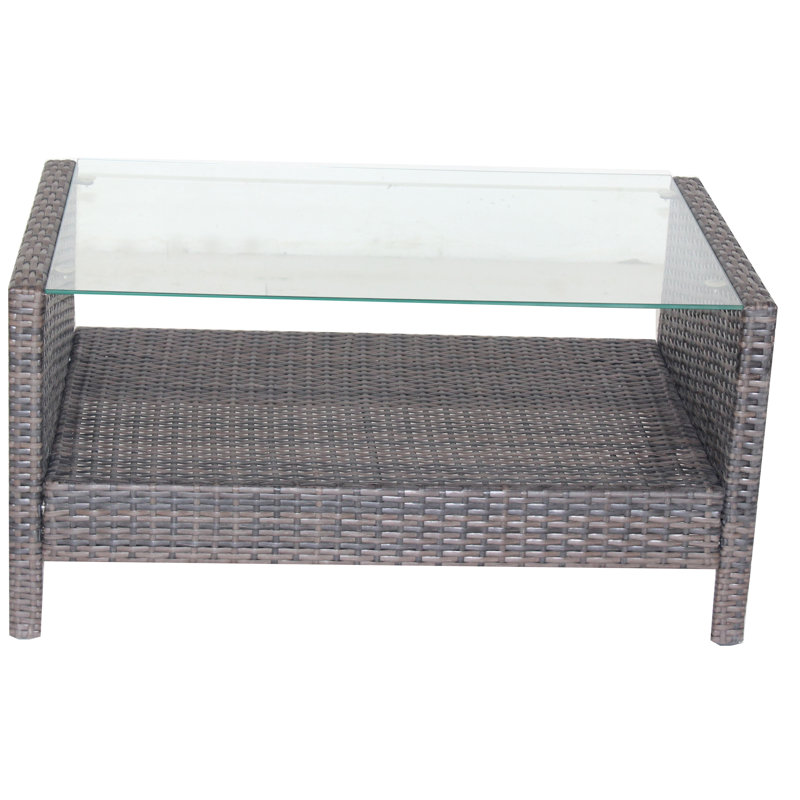 Table basse à 4 pieds avec rangement