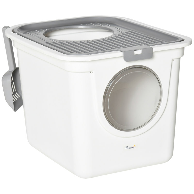 Plastic Litter Box Enclosure with Scoop