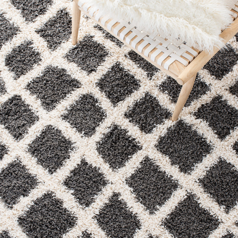 Tapis à poils longs Skyleen, Rond 6 pi