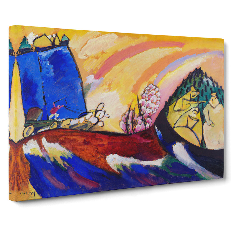 Painting With Troika by Wassily Kandinsky - Wrapped Canvas Painting, 50cm H x 76cm W x 3cm D
