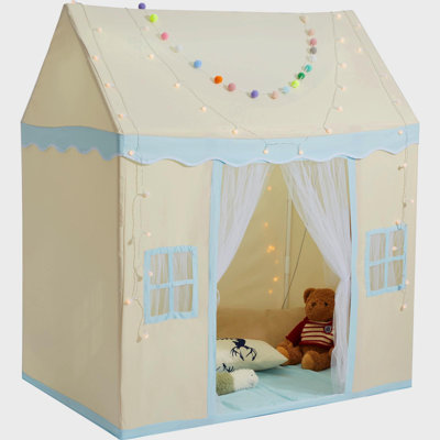 Kids Play Tent, Kids Tent For Kids 1-5 Years Old, Toddler Tent With Mat And Tent Lamp, Tent For Kids With Windows For Indoor And Outdoor, Play House Castle Tent For Boys And Girls, Beige