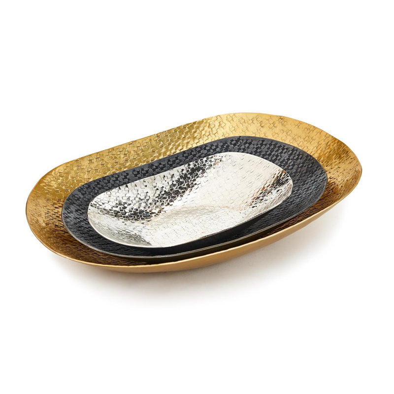 Set Of 3 Oval Tray
