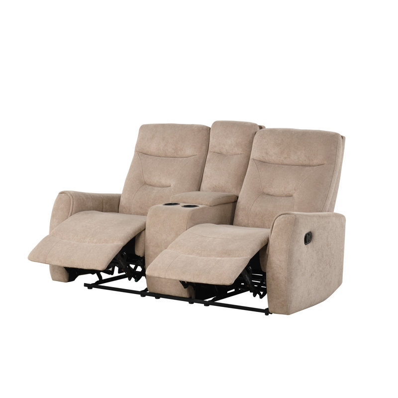 Causeuse avec console, beige