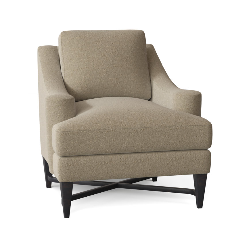 Fauteuil Foxtrot, Espresso, Lin de Venise