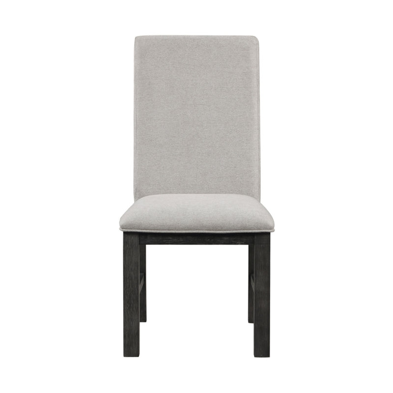 Ensemble de 2 chaises de salle à manger rembourrées à dossier élégant