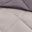 Édredon très grand 3M - gris, réversible, 2 taies décoratives, texture douce