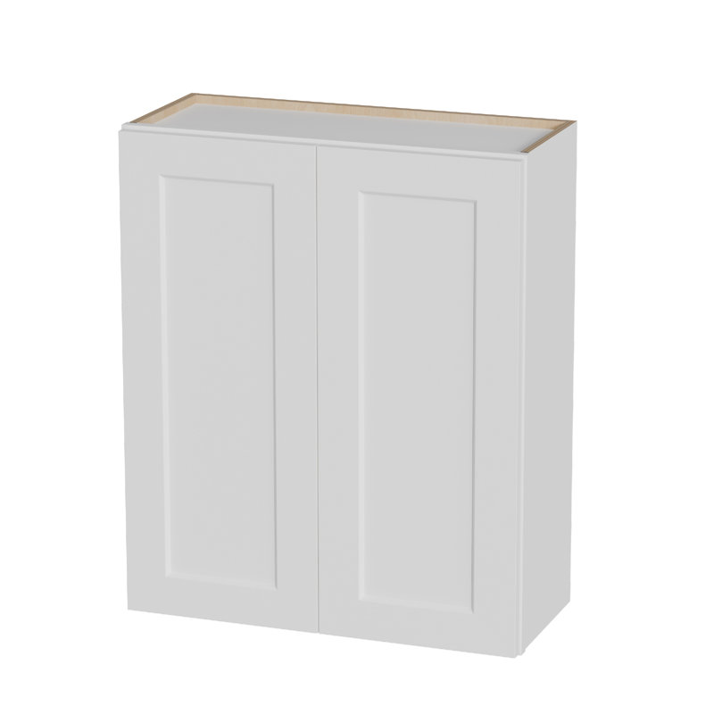  Armoires de buanderie à fixation murale avec portes et tablettes, armoire à pharmacie en bois massif RTA, armoire de rangement blanche Shaker de l 30 po x H 36 po x P 12 po, peu encombrante pour la cuisine, la salle de bain et le garage