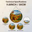Panneau de vitrail 12 "H Mountain Landscape-1221473902