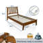 Base de lit plateforme en bois massif de qualité supérieure avec tête de lit Kaylin - capacité de 800 lb, sans sommier, convient à tous les matelas-380458352-380458355
