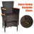 6 - Person Acacia Wicker Patio Dining Set with Rectangular Table , Cushions Included