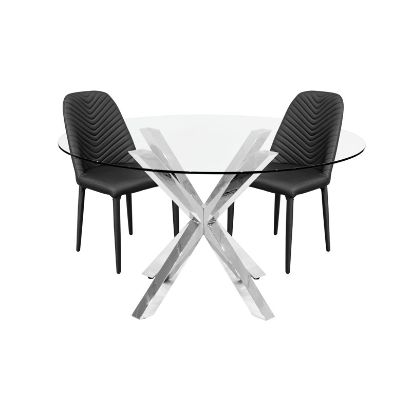 4 - Person Dining Set, Black
