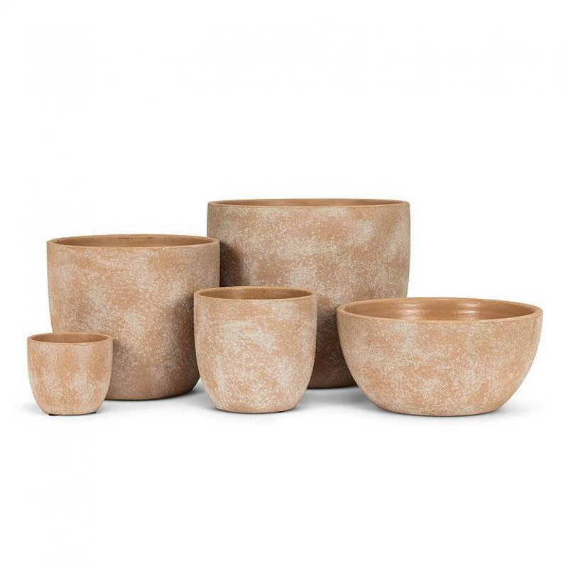 Cache pot terre cuite Brison, 10 po x 10 po x 8,50 po