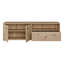 Sabel Modern TV unit with 2 doors, 1 drawer and open compartment, living room cabinet, engineered wood, 143.9 cm W x 43.9 cm H x 34.8 cm D-130987574