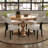 5-Piece Dining Set Mid-Century Modern Wooden Table & Upholstered Chair Set For Home, Kitchen, Dining Room-114651358-114651356