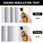 Eliott Solid 100% Blackout Thermal Insulated Grommet Curtain Panels Heat and Full Light Blocking Curtains for Living Room with Black Liner 2 Panels Set-1352076469-1352076475
