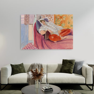 Henri Matisse'S Woman Reclining Contemporary Wall Art Print by Henri Matisse - 1 Piece Wrapped Canvas Wall Art