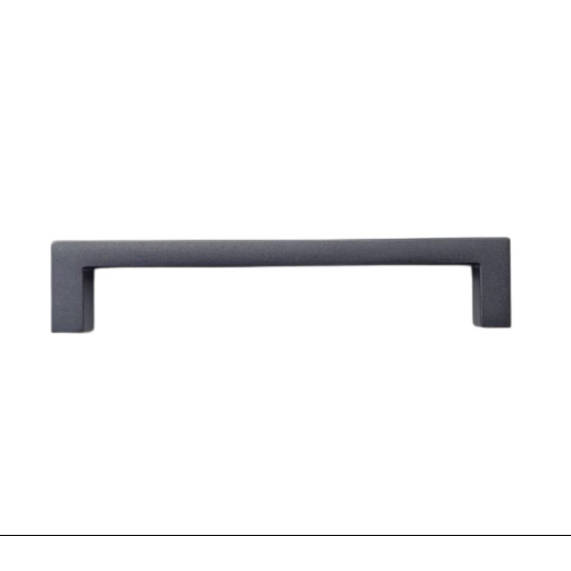 Poignée carrée - aluminium, 6 3/10", Gris mat