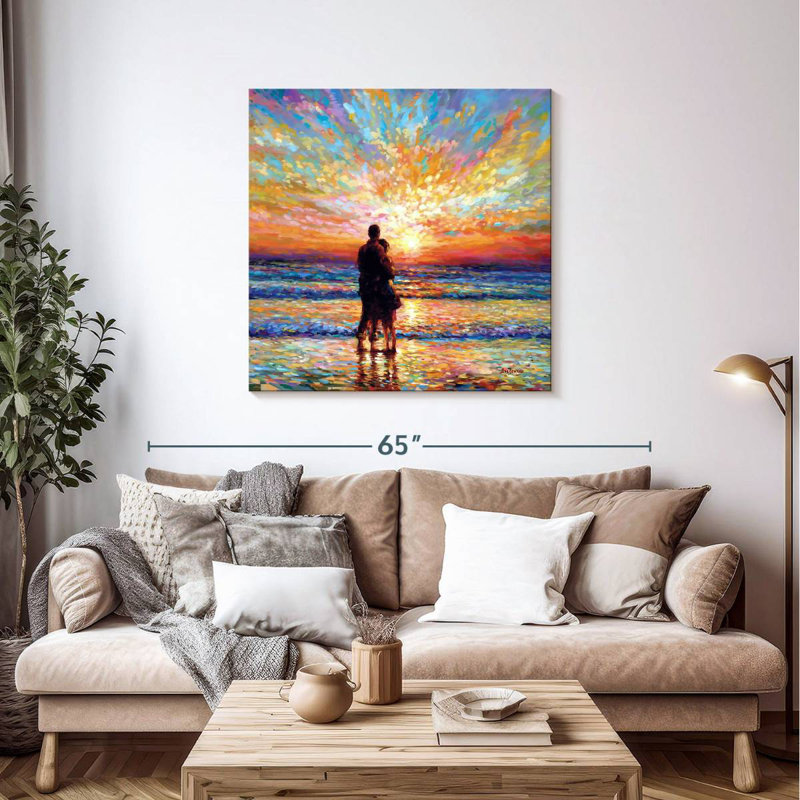 Hardie Couple At The Beach Sunset