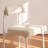 Beige Modern Bar Stools Set of 2, 24 Inch Counter Stools with Curved Backrest, Counter Height Bar Stools for Kitchen Island-1366434811-1366434815
