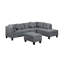 Canapé, chaise et repose-pieds rembourrés 104,5 po