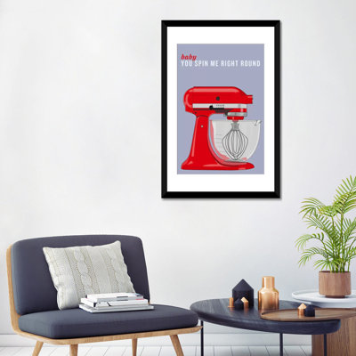 «Kitchen Baby You Spin Me Right», impression sur toile
