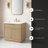 Xander 36 in. Single Sink Freestanding Sahara Birch Bathroom Vanity with White Engineered Stone Top and Brushed Gold Hardware-1381147599-1381147600