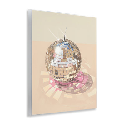 Dazzling Disco Ball Refraction Wall Plaque, design by Arlington Prints