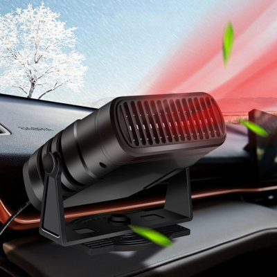 High-Power Car Heater Defroster Car Heater Car Fan Heater 24V Fast Heating Demister 120W High-Power 2 Gears 360  Angle Adjustment