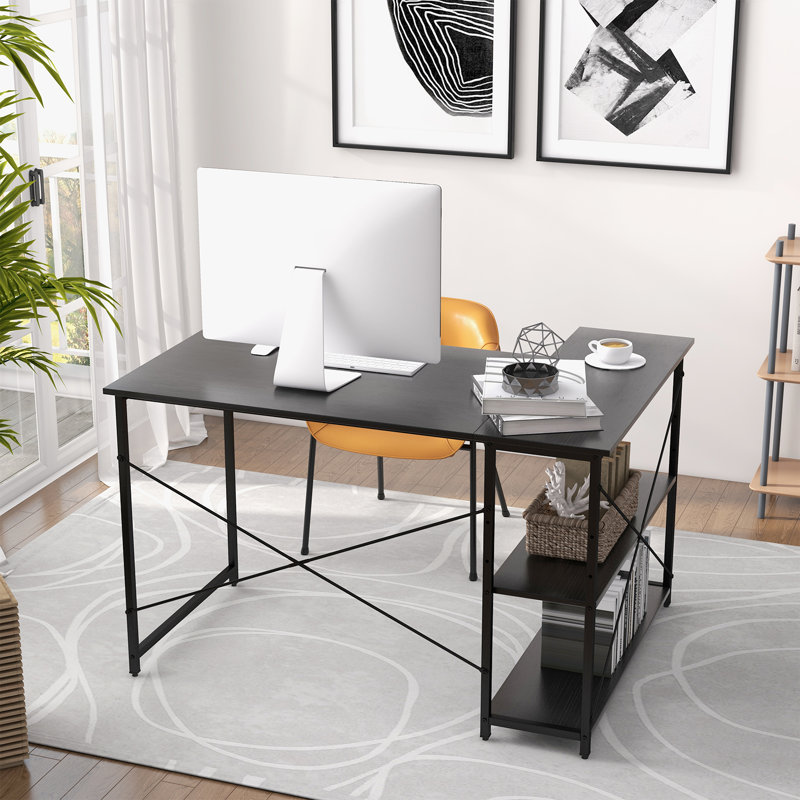 Micaden Modular L-Shaped Steel Writing Desk