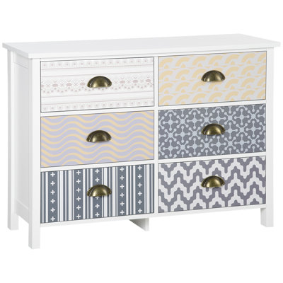 Gudrin 83.2 cm W Chest of 6 Drawers