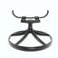 Ensemble de salle à manger 5 pièces en aluminium coulé résistant aux intempéries, comprenant 4 chaises pivotantes et une table rectangulaire avec cadre-1075818709