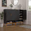 Armoire de rangement pour chaussures autoportante avec tablettes réglables-309281486