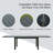 Rectangular Foldable Extendable Outdoor Dining Table , 29.5 " W 35.5 " D