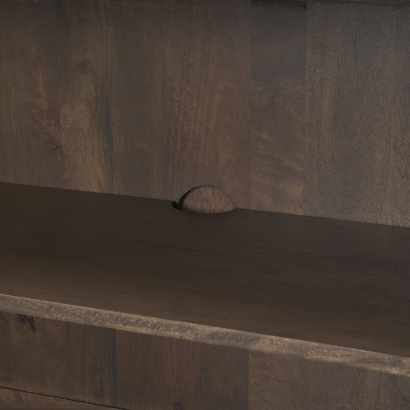 Atilus 71'' Solid Wood Sideboard, Dark Brown