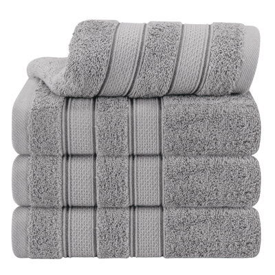  Essuie-mains 100% coton 4 pièces pour salle de bain