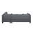 104.5" Upholstered Sofa,Chaise & Ottoman
