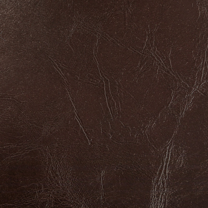 Arlex Vegan Leather Dining Chairs with Casters and Arms, Espresso 