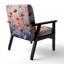 Fauteuil rembourré moderne Mauve Botanical Whispers IV